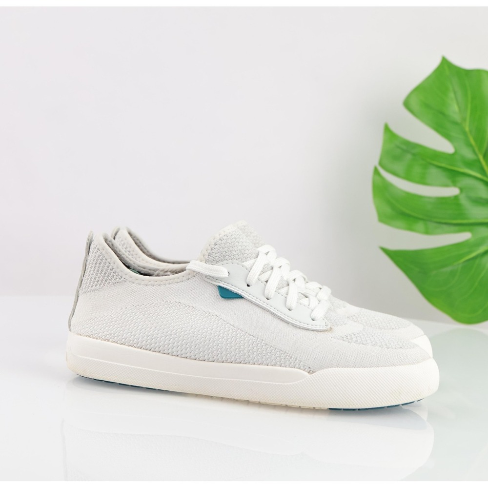 Vessi Womens Weekend Sneakers Size 7 White Knit Waterproof Low Top Casual Shoes